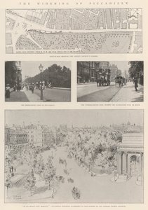 Die Verbreiterung der Piccadilly von Alfred Hugh Fisher