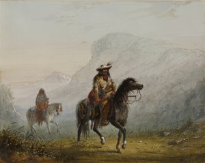 "Bourgeois" W---r und seine Squaw von Alfred Jacob Miller