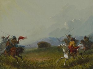 Büffel in der Enge von Alfred Jacob Miller