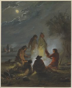 Lagerfeuer, Zubereitung des Abendessens