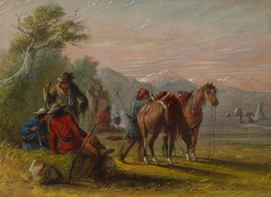 Lager erhält Fleischlieferung von Alfred Jacob Miller