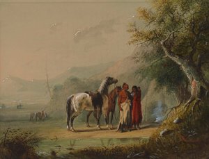 Lagerszene (Sioux) von Alfred Jacob Miller