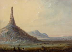 Chimney Rock von Alfred Jacob Miller