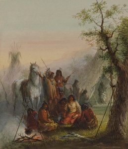 Lager der Indianer von Alfred Jacob Miller