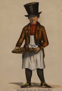 Gabriel Ravel als Sawney Box von Alfred Jacob Miller