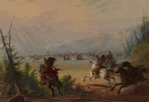 Elchjagd von Alfred Jacob Miller