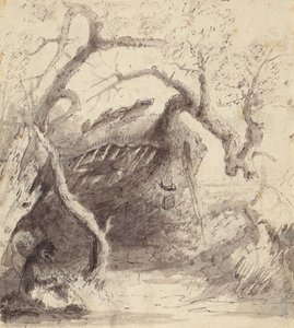 Indianerkabine am Platte, ca. 1837