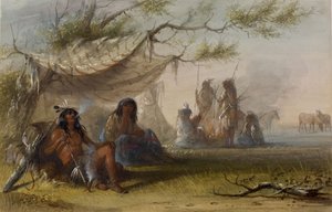 Indisches Lager von Alfred Jacob Miller