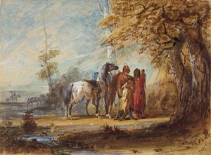 Indische Familie, um 1837 von Alfred Jacob Miller