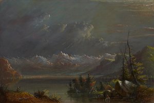 Seeszene - Rocky Mountains