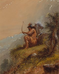 Pawnee versorgt das Lager, ca. 1837