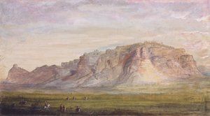 Scotts Bluff in der Nähe des Nebraska (Platte), um 1837