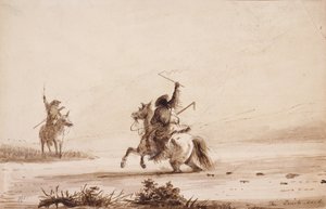 Kampf durch den Treibsand von Alfred Jacob Miller