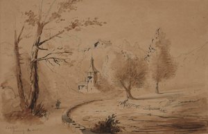 Ansicht eines Anwesens von Alfred Jacob Miller