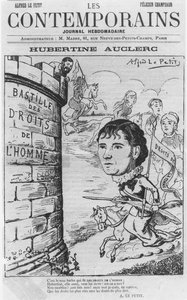 Karikatur von Hubertine Auclerc, aus Les Contemporains