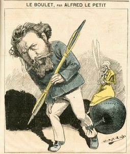 Titelblatt von „Le Grelot“, Nummer 119, Satirisch in Farben