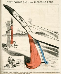 Cover von "Le Grelot", Nummer 142, Satirisch in Farben von Alfred Le Petit
