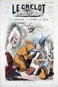 Cover von „Le Grelot“, Nummer 40, satirisch in Farben von Alfred Le Petit