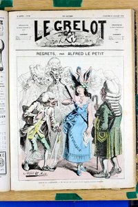 Titelblatt von „Le Grelot“, Nummer 67, Satirisch in Farben von Alfred Le Petit