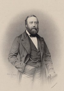 Porträt des Komponisten und Chansonniers Gustave Nadaud 1820-1893, 1862