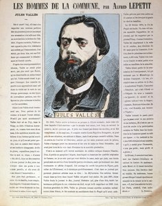 Jules Vallès, französischer Journalist, Autor und Mitglied der Pariser Kommune, 1871 von Alfred Lepetit