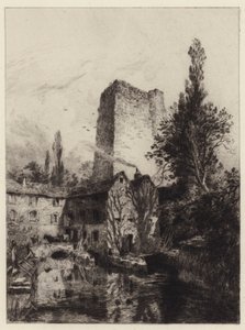 Oxford Castle von Alfred Louis Brunet Debaines