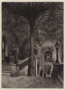 Die Treppe der Christ Church von Alfred Louis Brunet Debaines