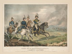 Genl. Wm. H. Harrison und Stab