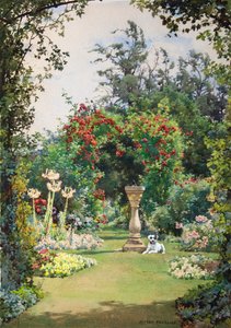 Am Sonnenuhr, Frühsommer, Broadway von Alfred Parsons