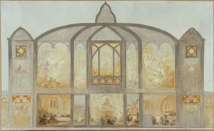 Skizze für die Kirche Saint-Jean de Montmartre, ca. 1900 von Alfred Plauzeau