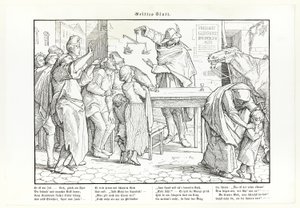 Auch ein Totentanz, Platte III von Alfred Rethel