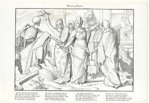 Auch ein Totentanz, Platte I von Alfred Rethel