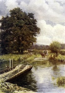 Bablock Hythe Fähre von Alfred Robert Quinton