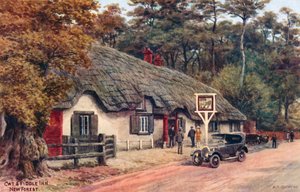 Cat and Fiddle Inn, New Forest von Alfred Robert Quinton