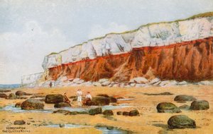 Hunstanton, die Klippen und Felsen