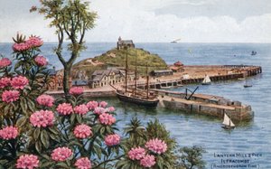 Lantern Hill und Pier, Ilfracombe, (Rhododendronzeit) von Alfred Robert Quinton