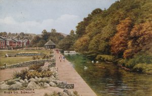 Neue Promenade und Fluss Sid, Sidmouth von Alfred Robert Quinton