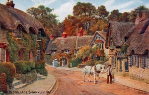 Altes Dorf, Shanklin, Isle of Wight von Alfred Robert Quinton