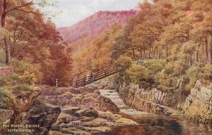 Die Miners Bridge, Bettws-Y-Coed von Alfred Robert Quinton