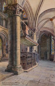 Das Grab des Schwarzen Prinzen, Kathedrale von Canterbury von Alfred Robert Quinton
