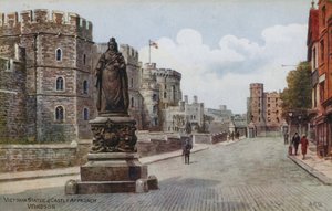 Victoria-Statue und Schlosszufahrt, Windsor von Alfred Robert Quinton