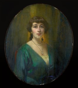 Porträt einer unbekannten Frau von Alfred Rudolfowitsch Eberling