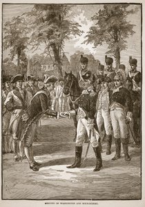 Treffen von Washington und Rochambeau, veröffentlicht 1896