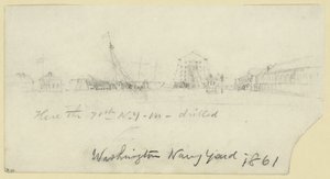 Washington Navy Yard von Alfred Rudolph Waud