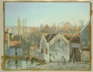 Eine Ecke von Moret-sur-Loing von Alfred Sisley