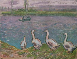 Eine Skizze in Pastell, 19. Jahrhundert von Alfred Sisley