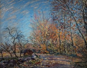Am Waldrand in Fontainebleau von Alfred Sisley