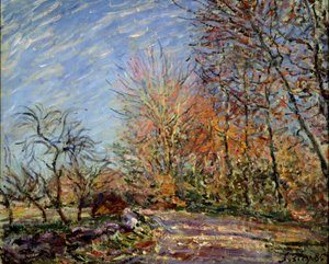 Am Waldrand in Fontainebleau, 1885 von Alfred Sisley