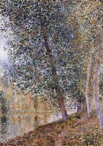 Herbst, die Ufer des Loing von Alfred Sisley