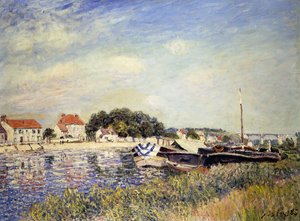 Ufer des Loing in Saint-Mammes, 1885 von Alfred Sisley